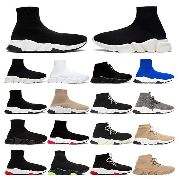2021 sock speed trainer lace up mens shoes womens fashion triple balck white cristal gris acier pink heel yellow fluo platform sports oudoor, Black
2021 sock speed trainer lace up mens shoes womens fashion triple balck white cristal gris acier pink heel yellow fluo platform sports oudoor, Black