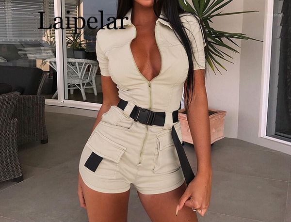 2020 summer women overalls casual romper jumpsuit front zipper shorts summer cargo pants shirt jumpsuit female khaki playsuit1, Black;white
2020 summer women overalls casual romper jumpsuit front zipper shorts summer cargo pants shirt jumpsuit female khaki playsuit1, Black;white