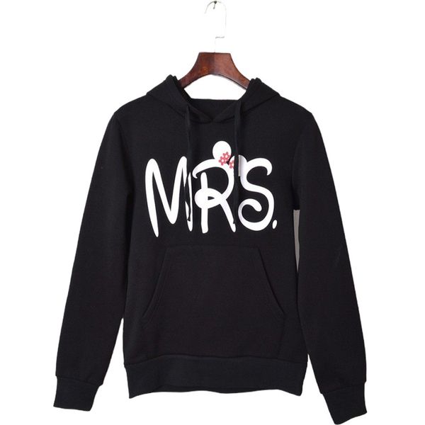 2020 cross border foreign trade women's european and american alphabet printed sweater women's autumn and winter plush hoodie, Black 
2020 cross border foreign trade women's european and american alphabet printed sweater women's autumn and winter plush hoodie, Black