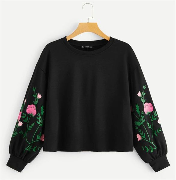 new girls' round neck pullover long sleeve flower printed sweater in autumn and winter 3d tshirt sweatshirts set women hoodies print, Black
new girls' round neck pullover long sleeve flower printed sweater in autumn and winter 3d tshirt sweatshirts set women hoodies print, Black
