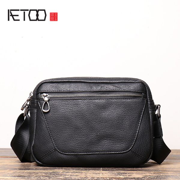aetoo men's leather one-shoulder bag, head-layer cowhide casual sloping bag, hand made small square bag.
aetoo men's leather one-shoulder bag, head-layer cowhide casual sloping bag, hand made small square bag.