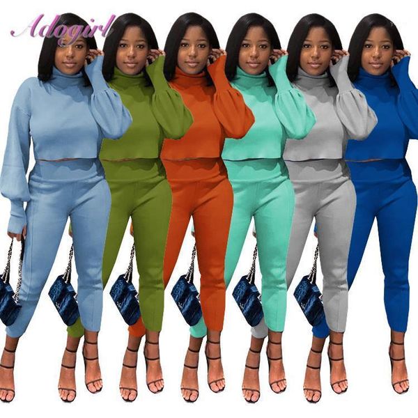 women plain color two piece sets solid lantern long sleeve turtleneck thick crop legging sweatpants outfit jogger tracksuit1, Gray
women plain color two piece sets solid lantern long sleeve turtleneck thick crop legging sweatpants outfit jogger tracksuit1, Gray