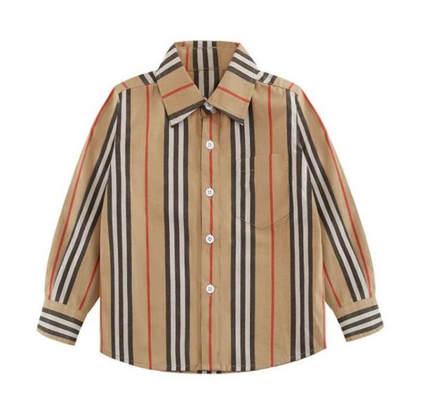 Spring Autumn Boys Long Sleeve Striped Shirt Turn-down Collar Kids Gentleman Style Shirts Children Tops Child Clothes 2-8 Years, As picture
Spring Autumn Boys Long Sleeve Striped Shirt Turn-down Collar Kids Gentleman Style Shirts Children Tops Child Clothes 2-8 Years, As picture