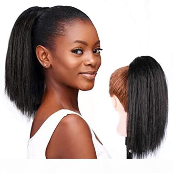 12inch kinky straight human hair ponytail extension wrap around kinkys straight clip in yaki coarse pony tail hairpiece 120g, Black
12inch kinky straight human hair ponytail extension wrap around kinkys straight clip in yaki coarse pony tail hairpiece 120g, Black