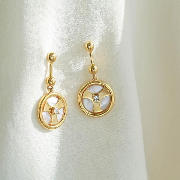 dangle & chandelier athletic style design plated 18 k gold barbell piece earrings inlaid with natural fritillaria for women, Silver
dangle & chandelier athletic style design plated 18 k gold barbell piece earrings inlaid with natural fritillaria for women, Silver