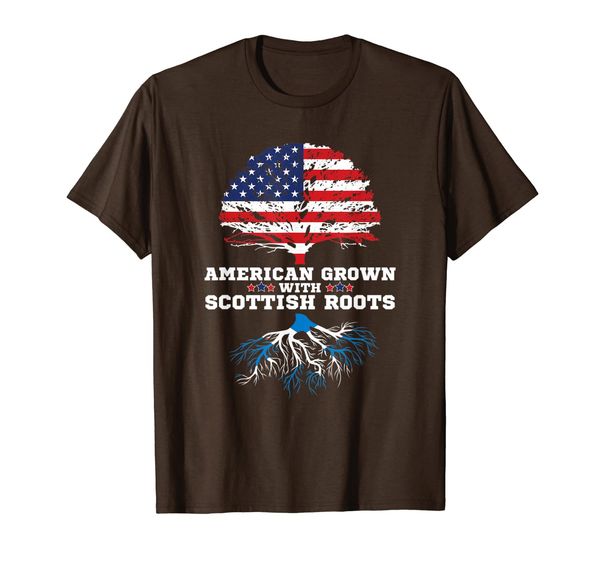 scotland roots gift american grown scottish roots alba t-shirt, White;black