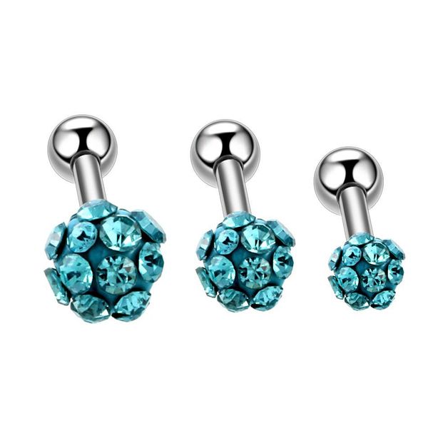 3 шт. / лот из нержавеющей стали helix pierce pierce bables женщин кристалл циркона ушной хрящеобразный бар tragus helix hearix серьги для т, Silver 
3 шт. / лот из нержавеющей стали helix pierce pierce bables женщин кристалл циркона ушной хрящеобразный бар tragus helix hearix серьги для т, Silver