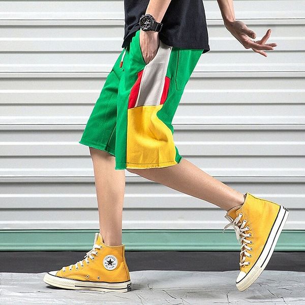 men's stylish sporty shorts drawstring pocket elastic drawstring design knee length pants daily sports micro-elastic color block letter, White;black
men's stylish sporty shorts drawstring pocket elastic drawstring design knee length pants daily sports micro-elastic color block letter, White;black