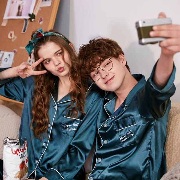 men's sleepwear autumn couple pajamas women summer long sleeve men home wear set robe de nuit nuisette dormir, Black;brown
men's sleepwear autumn couple pajamas women summer long sleeve men home wear set robe de nuit nuisette dormir, Black;brown