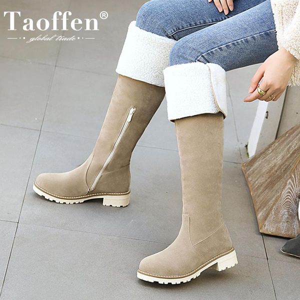 taoffen new women over knee boots plush fur zipper women long boots fashion warm winter shoes woman footwear size 35-43, Black
taoffen new women over knee boots plush fur zipper women long boots fashion warm winter shoes woman footwear size 35-43, Black