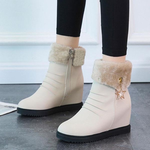 rimocy fashion star crystal winter fur warm snow boots women casual hidden heels platform ankle boots woman short plush shoes, Black
rimocy fashion star crystal winter fur warm snow boots women casual hidden heels platform ankle boots woman short plush shoes, Black