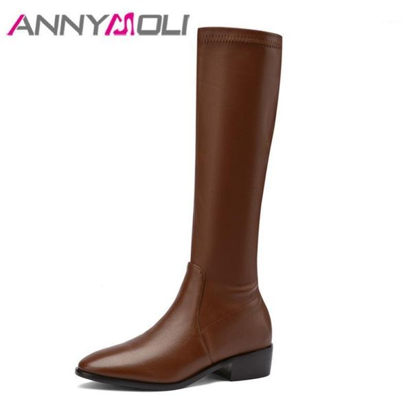 annymoli riding boots women shoes zipper mid heel knee high boots round toe thick heels long female autumn winter brown 401, Black
annymoli riding boots women shoes zipper mid heel knee high boots round toe thick heels long female autumn winter brown 401, Black