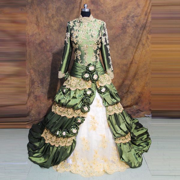 vintage green prom dresses long sleeves ball gown princess tiered retro gothic long formal evening gowns appliques lace beaded flowers 2021, Black
vintage green prom dresses long sleeves ball gown princess tiered retro gothic long formal evening gowns appliques lace beaded flowers 2021, Black