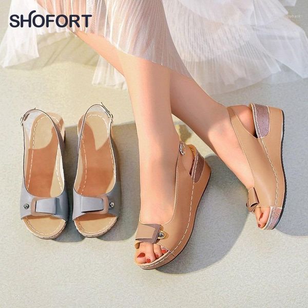 sandals shofort 2021 summer shoes for women fashion wedge heel fish buckle casual comfortable breathable outer wear women's sandals1, Black
sandals shofort 2021 summer shoes for women fashion wedge heel fish buckle casual comfortable breathable outer wear women's sandals1, Black