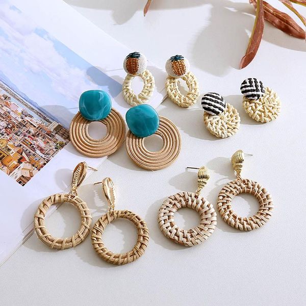 dangle & chandelier bohemian female geometric round handmade wooden straw vine rattan drop earrings for women boho resin acrylic hanging ear, Silver
dangle & chandelier bohemian female geometric round handmade wooden straw vine rattan drop earrings for women boho resin acrylic hanging ear, Silver