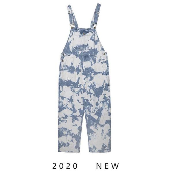 summer new heavyweight old blue sky white cloud tie dye suspenders for girls loose skinny jeans female students, Black;white
summer new heavyweight old blue sky white cloud tie dye suspenders for girls loose skinny jeans female students, Black;white