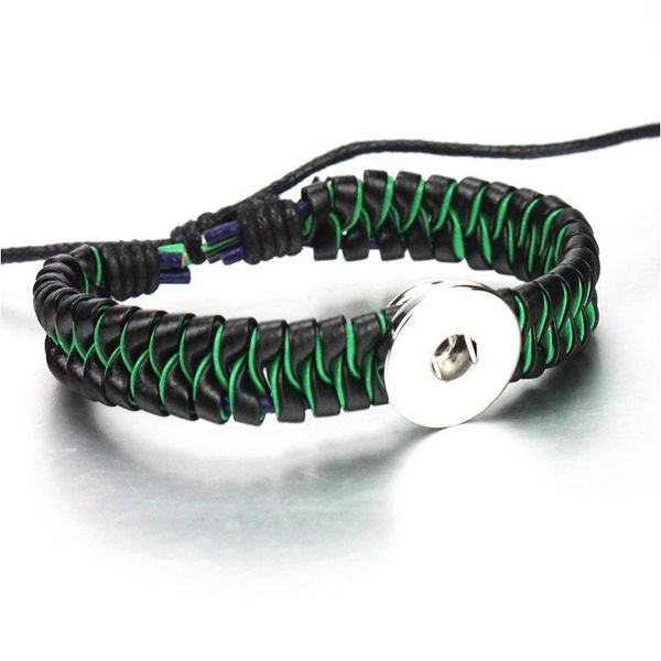 snap leather bracelet retro handmade braided leather snap button bracelet bangles fit 18mm snap bbynjw, Golden;silver
snap leather bracelet retro handmade braided leather snap button bracelet bangles fit 18mm snap bbynjw, Golden;silver