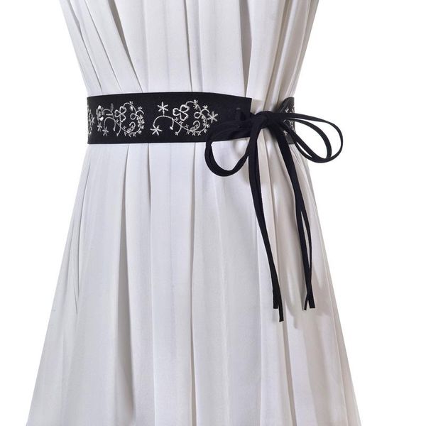 new fashion hand embroidery belt bowknot long wsaitband belts for women decorative tassels waist wholesale for female, Black;brown
new fashion hand embroidery belt bowknot long wsaitband belts for women decorative tassels waist wholesale for female, Black;brown