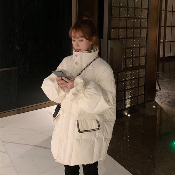 women's down & parkas jacket 2021 female han edition loose bread served with velvet thick cotton-padded oversize, Black
women's down & parkas jacket 2021 female han edition loose bread served with velvet thick cotton-padded oversize, Black