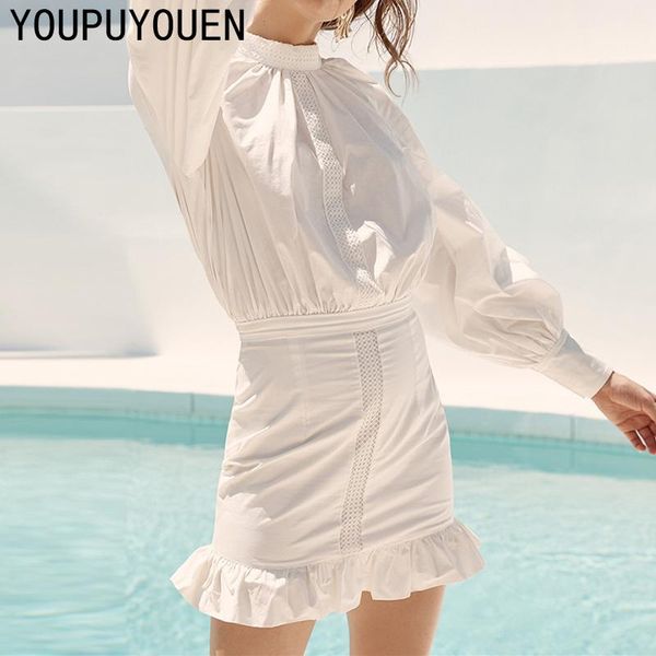 women fashion ruffle wrap backless mini spring fall long sleeve dress white lace ruched party elegant clothing short, Black;gray
women fashion ruffle wrap backless mini spring fall long sleeve dress white lace ruched party elegant clothing short, Black;gray