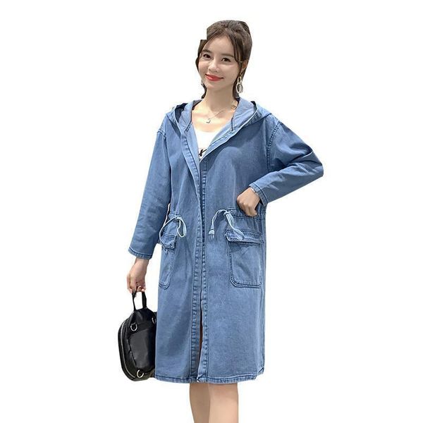 2020 spring women jeans outwear casual denim blue jackets female long sleeve oversized drawstring hooded coat cardigan, Black;brown
2020 spring women jeans outwear casual denim blue jackets female long sleeve oversized drawstring hooded coat cardigan, Black;brown