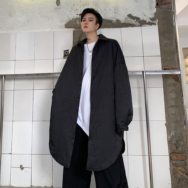 men's casual shirts men oversize long sleeve loose thick cotton padded shirt jacket male vintage streetwear hip hop coat outerwear, White;black
men's casual shirts men oversize long sleeve loose thick cotton padded shirt jacket male vintage streetwear hip hop coat outerwear, White;black