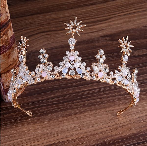 gold vintage baroque gold pearl crowns tiaras bridal hair jewelry pageant headpiece women wedding hair piece accessories, Golden;silver
gold vintage baroque gold pearl crowns tiaras bridal hair jewelry pageant headpiece women wedding hair piece accessories, Golden;silver