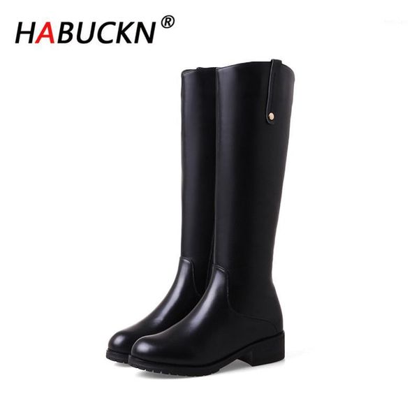 habuckn 2020 new fashion winter leather leather boots women shoes high-heeled thickened mid-calf female warm fashion high boots1, Black
habuckn 2020 new fashion winter leather leather boots women shoes high-heeled thickened mid-calf female warm fashion high boots1, Black