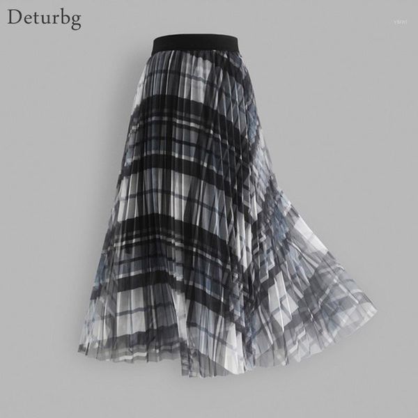 women's elegant 3 layer plaid tulle skirt high waist pleated black mesh midi skirts faldas 2020 spring sk5191
women's elegant 3 layer plaid tulle skirt high waist pleated black mesh midi skirts faldas 2020 spring sk5191