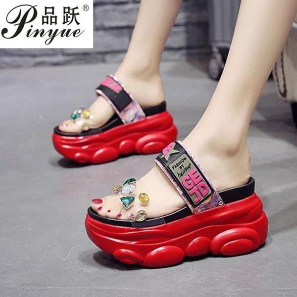 2020 новых женщин кожаные сандалии летней моды высокие каблуки платформы обувь женщина досуг толстым дном тапочки mujer, Black
2020 новых женщин кожаные сандалии летней моды высокие каблуки платформы обувь женщина досуг толстым дном тапочки mujer, Black