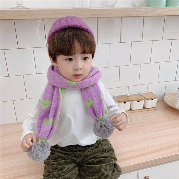 jacquard korean wool winter children's new versatile decoration men's and women's baby love ball scarf 8rjq, Red;brown
jacquard korean wool winter children's new versatile decoration men's and women's baby love ball scarf 8rjq, Red;brown