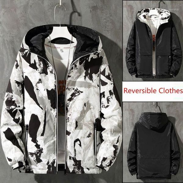 men's autumn casual fashion camouflage printed hoodie two-sided wear jacket coat zipper hooded jacket cotton clothing xl jaqueta1, Black;brown
men's autumn casual fashion camouflage printed hoodie two-sided wear jacket coat zipper hooded jacket cotton clothing xl jaqueta1, Black;brown