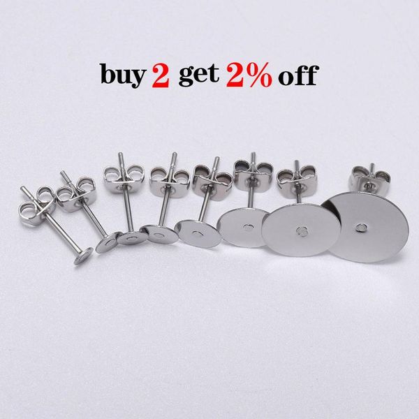 20-100pcs/lot gold stainless steel blank post earring studs base pins with earring plug findings ear back for diy jewelry making wmtpjj
20-100pcs/lot gold stainless steel blank post earring studs base pins with earring plug findings ear back for diy jewelry making wmtpjj