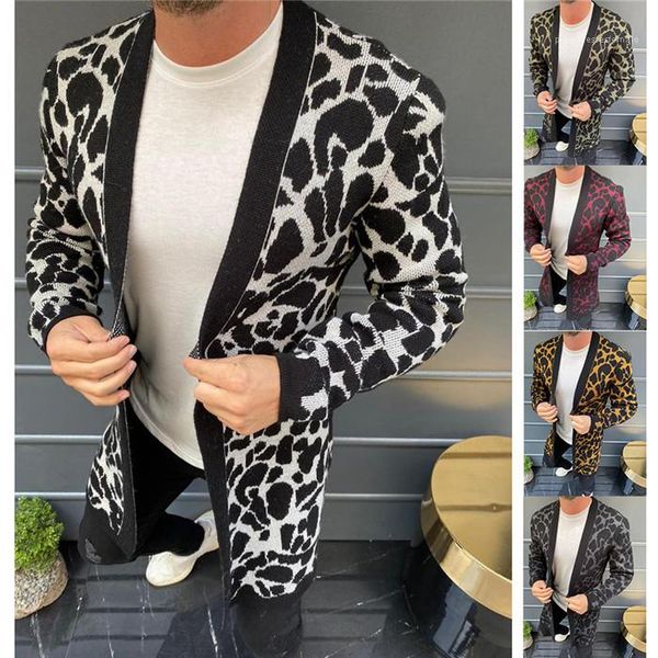 casual men designer sweater coats leopard mens cardigan sweaters fashion loose long sleeve knits clothing autumn winter, White;black
casual men designer sweater coats leopard mens cardigan sweaters fashion loose long sleeve knits clothing autumn winter, White;black