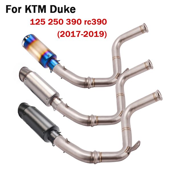 for duke 125 250 390 rc390 2020 2020 slip on motorcycle exhaust system muffler tips middle tube + delete cat link pipe
for duke 125 250 390 rc390 2020 2020 slip on motorcycle exhaust system muffler tips middle tube + delete cat link pipe