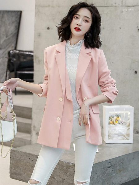 pink korean design blazer coat spring and autumn new double-breasted suit collar slim fit casual short jacket female k4881, White;black
pink korean design blazer coat spring and autumn new double-breasted suit collar slim fit casual short jacket female k4881, White;black