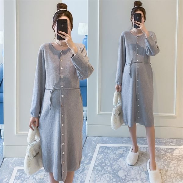 212# autumn winter korean fashion knitted maternity long sweaters dress clothes for pregnant women loose pregnancy lj201120, White
212# autumn winter korean fashion knitted maternity long sweaters dress clothes for pregnant women loose pregnancy lj201120, White