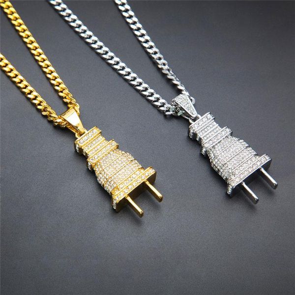 pendant necklaces mens iced out bling plug necklace gold silver color charm micro pave full rhinestone hip hop jewelry women choker
pendant necklaces mens iced out bling plug necklace gold silver color charm micro pave full rhinestone hip hop jewelry women choker