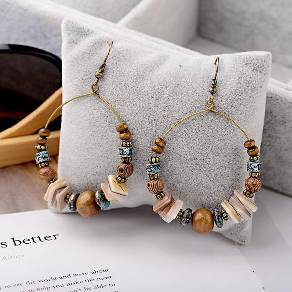 dangle & chandelier douvei 2021 ethnic bohemia women's gypsy big round bronze wood beads drop earrings vintage boho style for female hq, Silver
dangle & chandelier douvei 2021 ethnic bohemia women's gypsy big round bronze wood beads drop earrings vintage boho style for female hq, Silver