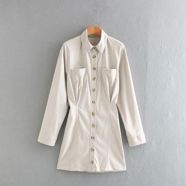 2021 new women faux suede mini shirt dress woman fashion patch pocket long sleeve collared pleated button-up ladies dresses 2s7g, Black;gray
2021 new women faux suede mini shirt dress woman fashion patch pocket long sleeve collared pleated button-up ladies dresses 2s7g, Black;gray
