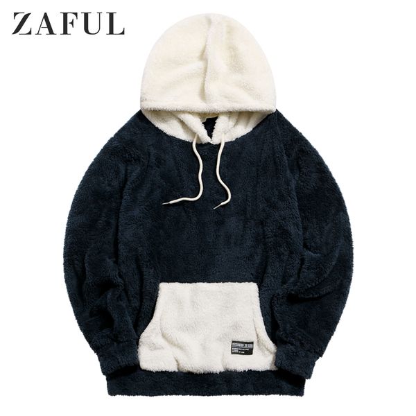 pocket fluffy men hoodies sweatshirts casual plush women patchwork hip hop streetwear hooded pullover kg-176, Black
pocket fluffy men hoodies sweatshirts casual plush women patchwork hip hop streetwear hooded pullover kg-176, Black