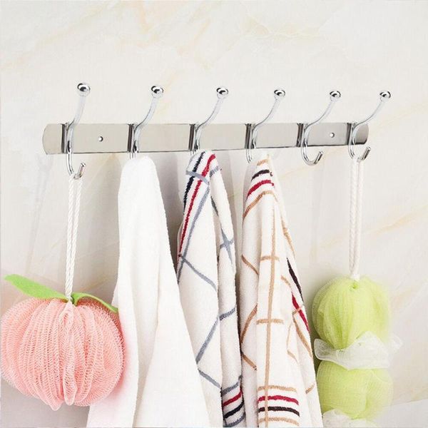 hooks & rails 6 chrome metal hat coat clothes door hook holder rack wall hangers
hooks & rails 6 chrome metal hat coat clothes door hook holder rack wall hangers