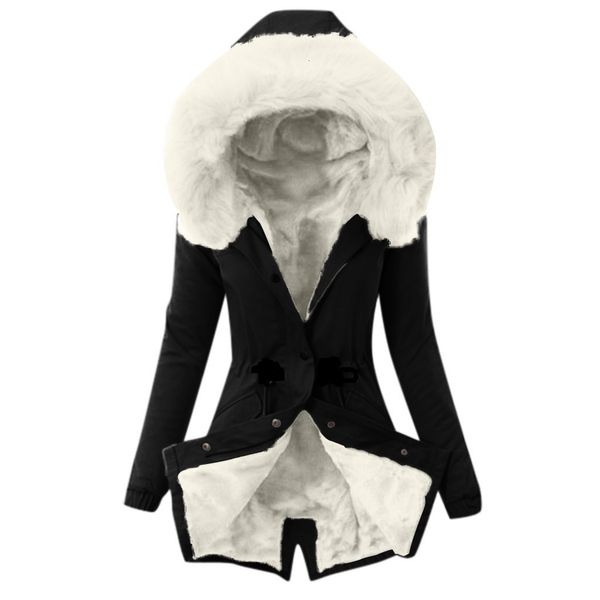 2020 new ladies fur lining coat womens winter warm thick long jacket for women down coats hooded overcoat, Black
2020 new ladies fur lining coat womens winter warm thick long jacket for women down coats hooded overcoat, Black