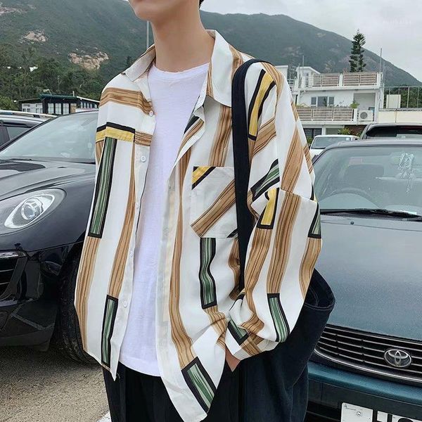 zogaa 2019 spring autumn men's striped shirt sun protection long-sleeved jacket korean style loose shirts men handsome shirt1, White;black
zogaa 2019 spring autumn men's striped shirt sun protection long-sleeved jacket korean style loose shirts men handsome shirt1, White;black