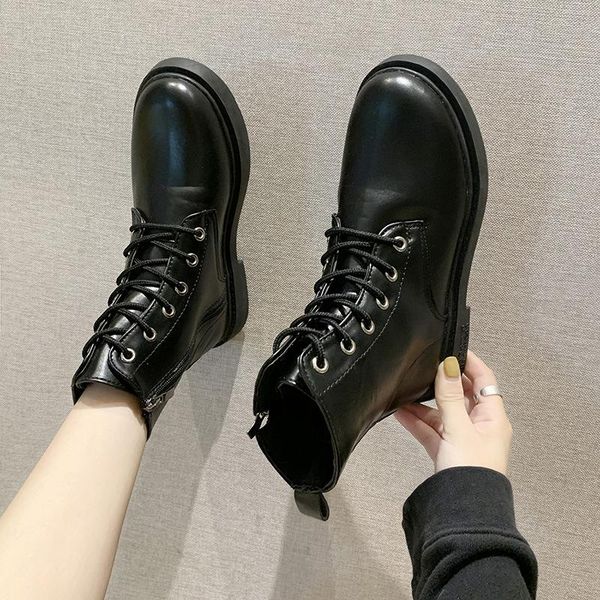 retro boots girl autumn side zipper hine car ulzzang lace-up chunky-heel short lady shoes -40, Black
retro boots girl autumn side zipper hine car ulzzang lace-up chunky-heel short lady shoes -40, Black