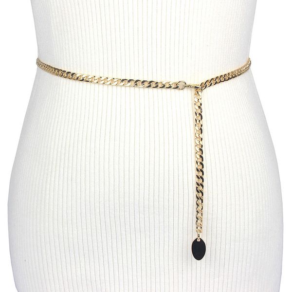 2020 waist women's fine decorative dress with skirt sweater chain korean fashion gold metal belt, Black;brown
2020 waist women's fine decorative dress with skirt sweater chain korean fashion gold metal belt, Black;brown