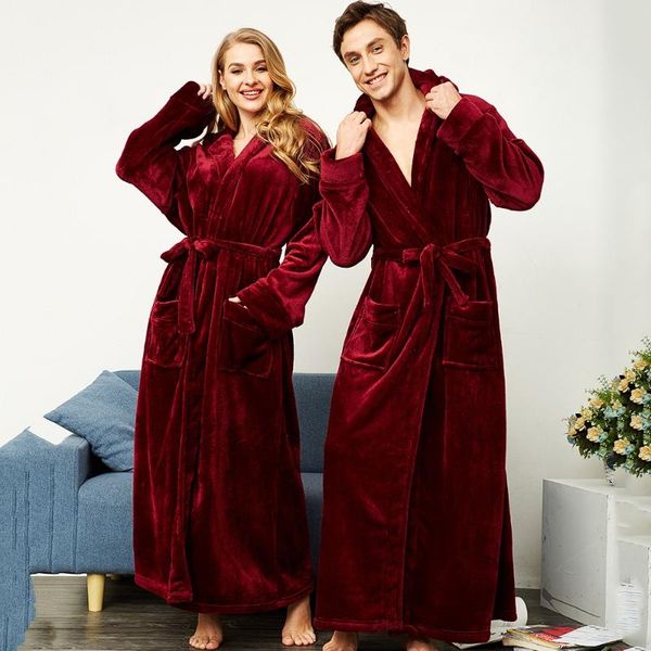 men's sleepwear men&women thick warm for 130kg home clothes winter ultral long large flannel men robe gown casual loose hood bathrobe, Black;brown
men's sleepwear men&women thick warm for 130kg home clothes winter ultral long large flannel men robe gown casual loose hood bathrobe, Black;brown
