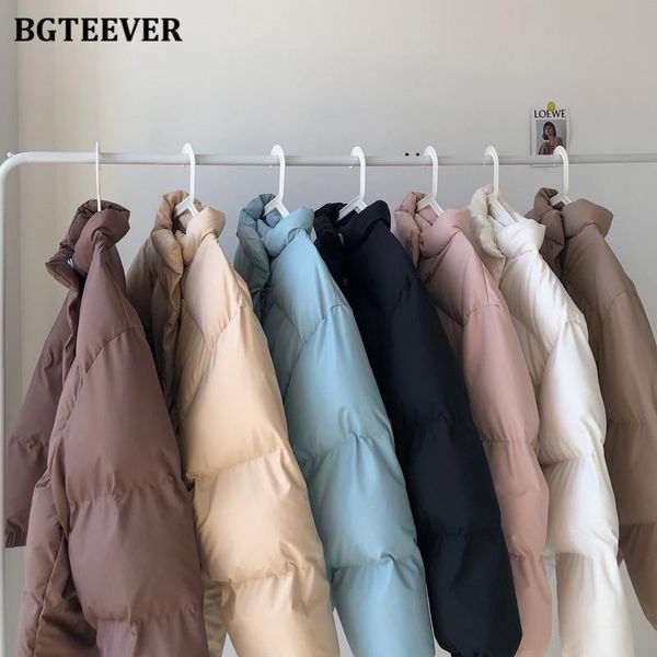 women's down & parkas bgteever fashion stand collar thicken warm women 2021 winter coats full sleeve zipper up loose female jackets, Black
women's down & parkas bgteever fashion stand collar thicken warm women 2021 winter coats full sleeve zipper up loose female jackets, Black