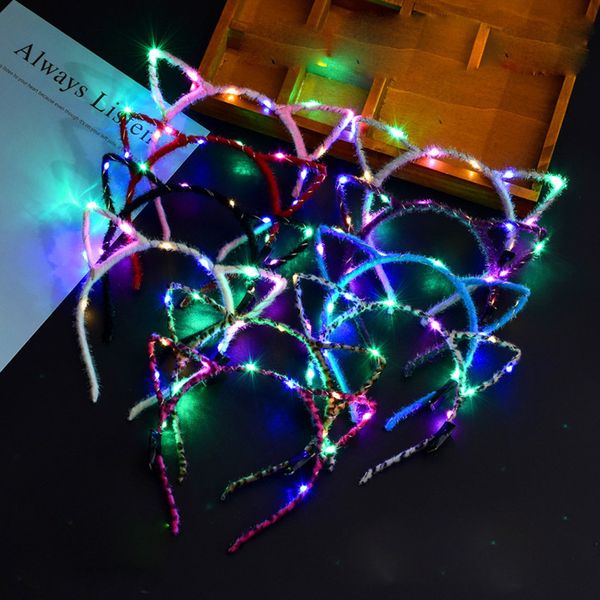 led ear headwear club party concert bright flash glowing hairband flexible light up funny night headband girls opaski do wlosow, Blue;red
led ear headwear club party concert bright flash glowing hairband flexible light up funny night headband girls opaski do wlosow, Blue;red