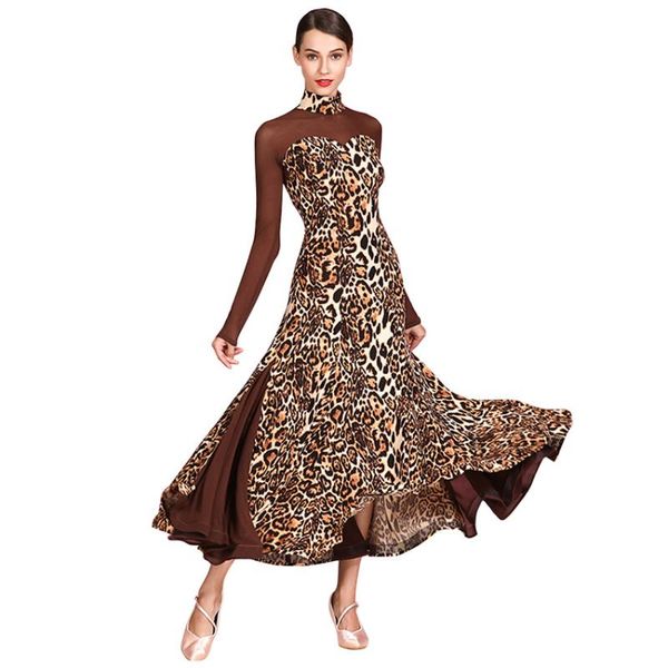 leopard long sleeve ballroom dance dress practice clothes modern dance one piece group clothes flamenco rumba samba waltz dress, Black;red
leopard long sleeve ballroom dance dress practice clothes modern dance one piece group clothes flamenco rumba samba waltz dress, Black;red